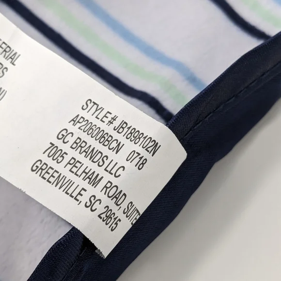 George Lovey Bear Blue Baby Security Blanket Stripes - Picture 5 of 5